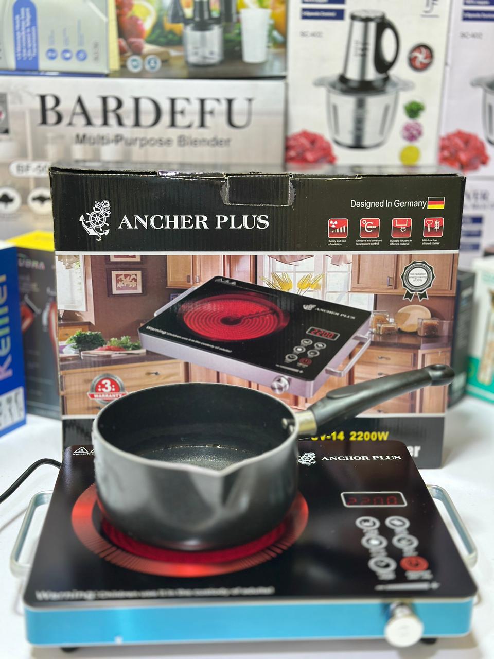 Ancher Plus 2200 Watt Hotplate โ High-Power Electric Cooking Solution