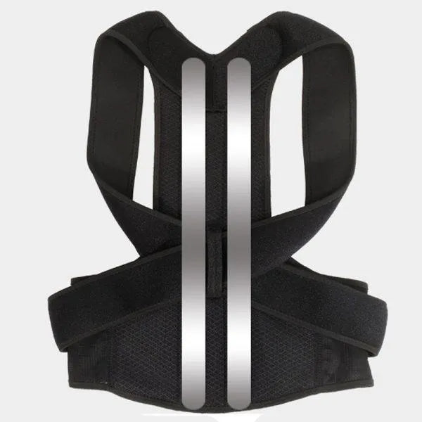 Men Back Support Belt Black Adjustable Portable