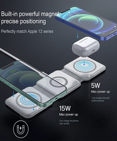 3 in 1 magnetic wireless charger